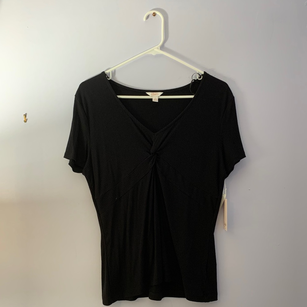 Black Knotted Top